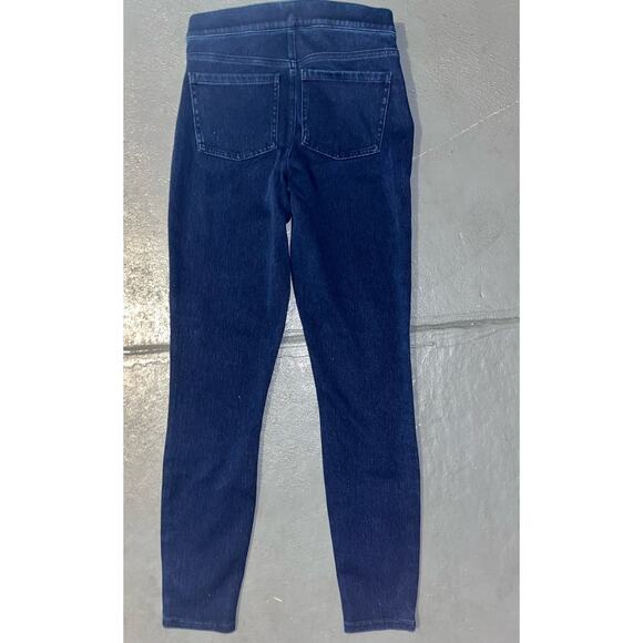 Spanx Leggings Womens Small Blue Pull On Jean-ish Ankle Skinny Stretch Shaping - Picture 2 of 6